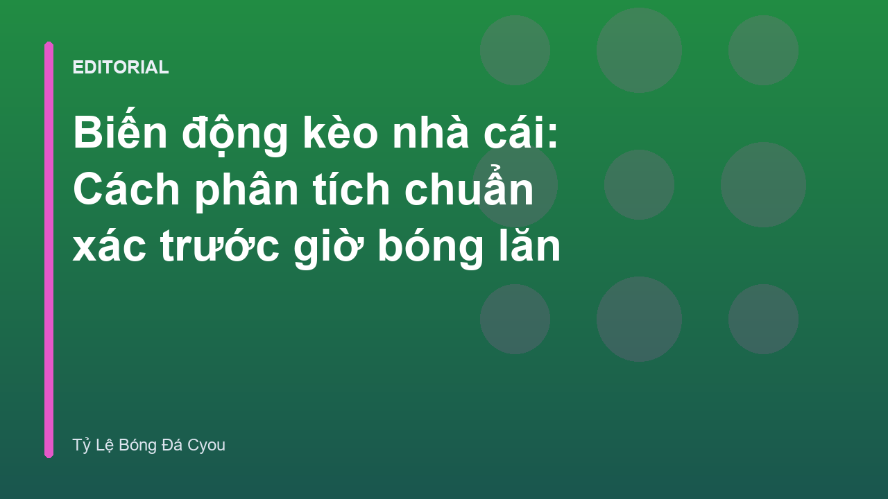 Biểu đồ minh họa biến động kèo nhà cái